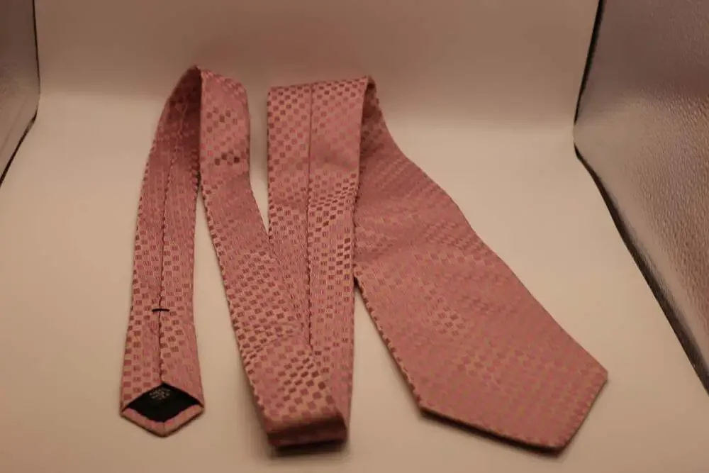 Murano Men's Geometric Pattern Silk Neck Tie